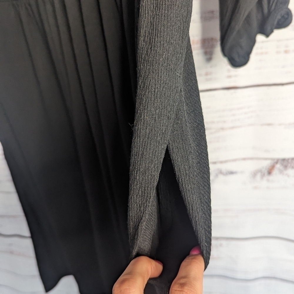 NWT Ava & Viv Black Textured Dress w/ Pockets XXL, 2X - Picture 3 of 5
